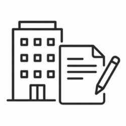 役所への手続きのイラスト